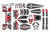 Corally Body Decal Sheet, Spark XB6, Red, 1pc COR00180-1169-R