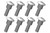 Corally Shoulder Screws - Steel - 8 pcs: Mammoth, Moxoo, Triton COR00250-026