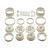RC10 Wheels, front and rear, white - ASC6643