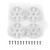 DC10 FT Adjustable Wheel Face Plate, White - ASC72248