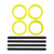 RC10 FT Adjustable Wheel Rims, Fluorescent Yellow - ASC72269