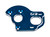 RC10B6.1 Factory Team Laydown/ Layback Motor Plate 3.5mm, Blu - ASC91907