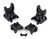 RC10B74.2 FT Front Gearboxes, 0 and 2 Diff Heights, Carbon - ASC92326