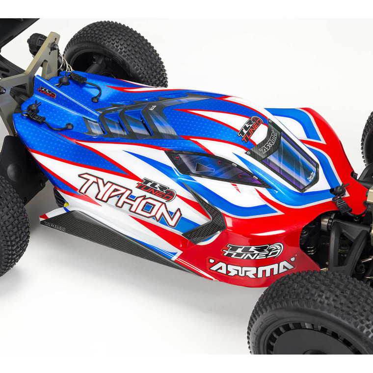 1/8 TYPHON 6S TLR Tuned 4X4 RTR Brushless Buggy, Red/Blue