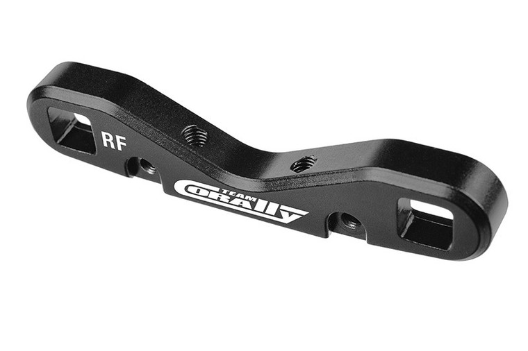 Corally Suspension Arm Mount HD, RE-FR, 8mm, Aluminum, Black COR00180-871