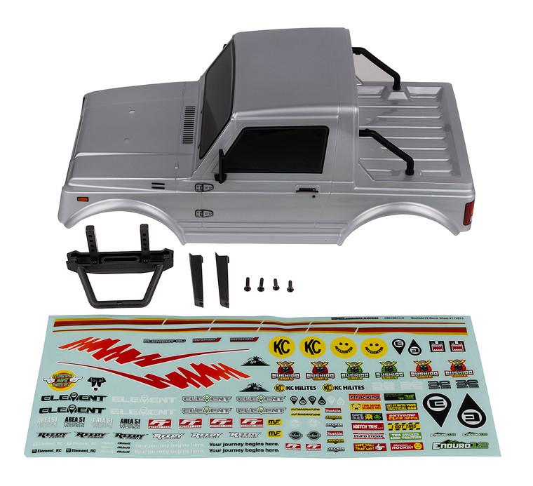 Enduro12, Bushido Body Set, Silver - ASC41143