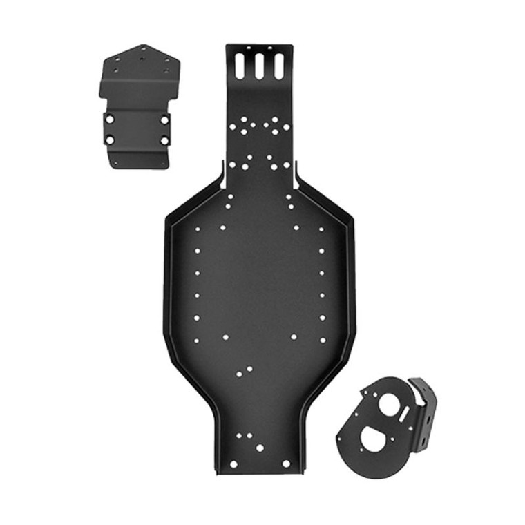 RC10T Chassis, black - ASC7805