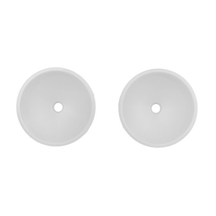 Truck Front Wheels, White - ASC7861