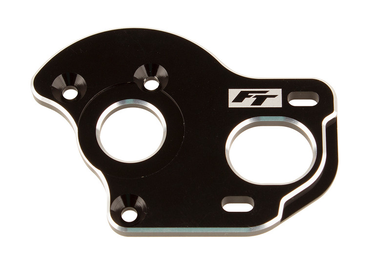 RC10B6.1 Factory Team Laydown/ Layback Motor Plate 3.5mm, Blk - ASC91908