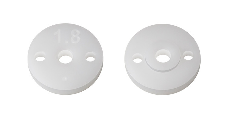FT 13mm Shock Pistons 2.0mm, 2x1.8 - ASC91938