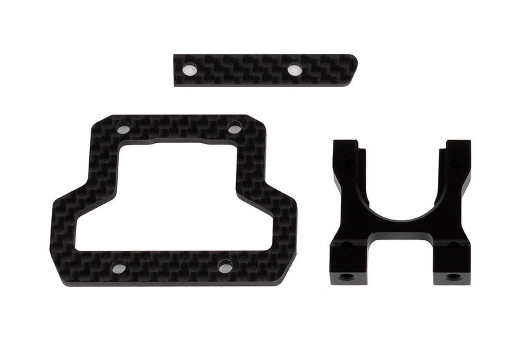 RC10B74.2 Center Bulkhead and Brace Set, Decoupled Slipper - ASC92378