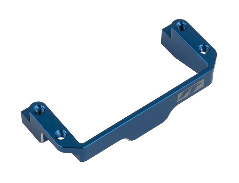 RC10B7 FT One-Piece Servo Mount, Blue Aluminum - ASC92456