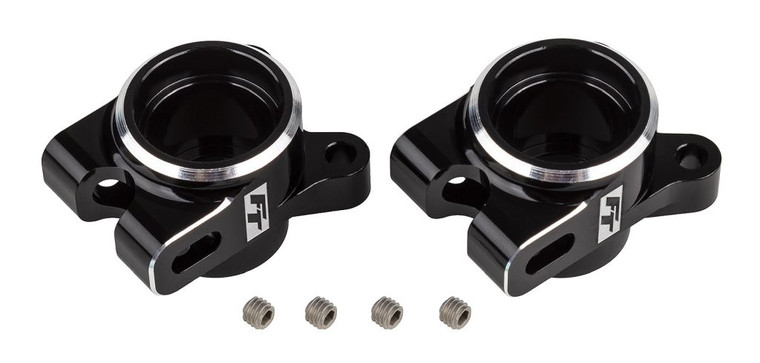RC10B7 FT Rear Hub Set, Black - ASC92472