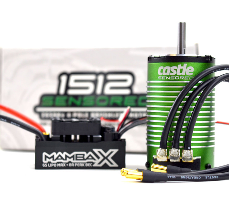 Mamba X 25.2V WP ESC & 1512- 1800KV Sensored Motor Combo - CSE010-0155-06