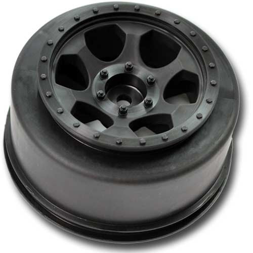 Trinidad SC Wheel-Traxxas Slas Front/Black/4pcs - DERTS4FB