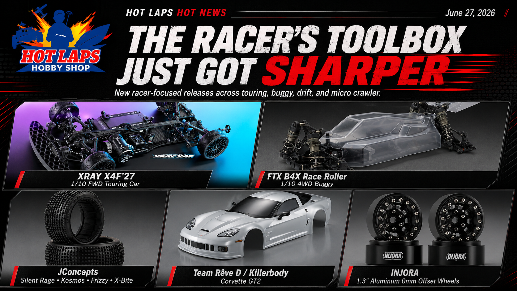 THE RACER’S TOOLBOX JUST GOT SHARPER