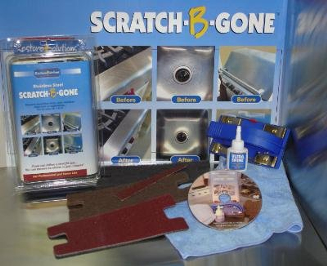 Stainless Steel Scratch-B-Gone Homeowners Kit - Repair Products