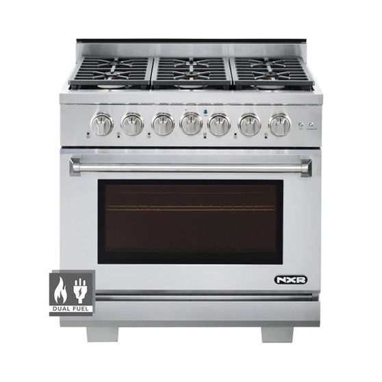 36 Inch NXR Culinary Series Dual Fuel Range, LP 36 Inch NXR Culinary Series Dual Fuel Range, LP