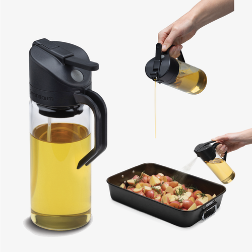 Oileroo Black/Glass Bottle-Dreamfarm