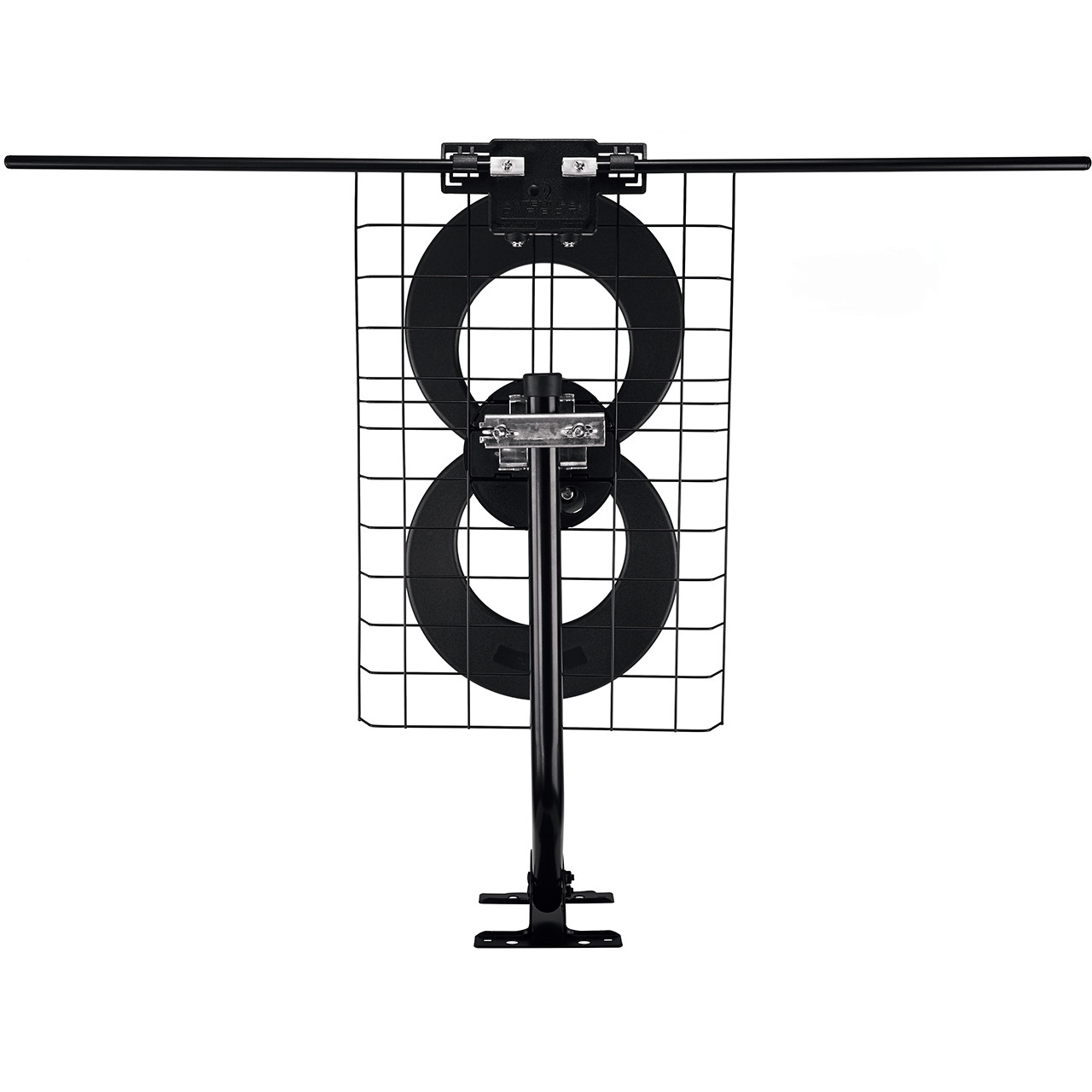 HYS VHF Marine Fiberglas Antenne 1,1 m/43,7 Zoll Verstärkung Antenne 7  Meter Koaxial Feeder mit PL-259 Anschluss, 180 ° drehbare ABS Halterung für