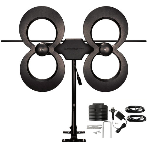 Bundle - ClearStream 4MAX Indoor / Outdoor HD TV Antenna, 20-inch