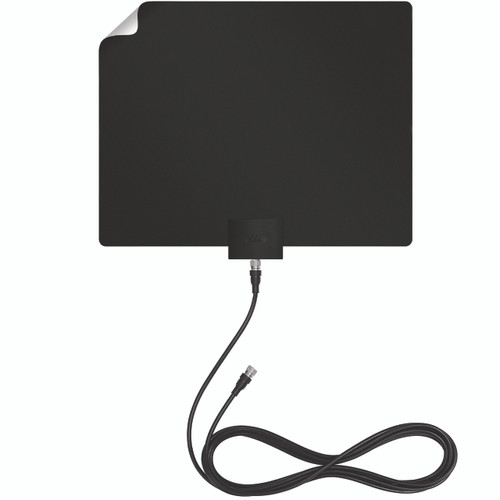 Hero image of the Leaf Plus amplified antenna with 12 ft. coaxial cable