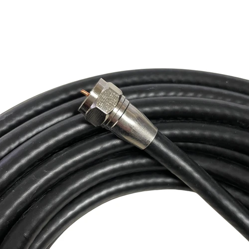 RG6-30 Antennas Direct Coaxial Cable 30 foot close up f-connector