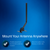 graphic of the CJ MOUNT that says mount your antenna anywhere, flexible placement for the best antenna location