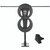 Hero image of the ClearStream 2MAX TV antenna on mast with indoor base stand showing on a white background