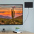 ClearStream FLEX ultra-thin TV antenna shown on wall next to TV