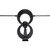 Back view of MAX-V antenna on base stand with white background. Antenna sold separately