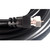 Close up image of the 50 ft. RG6 coaxial cable showing the F-connector