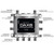 DAX 8-output distribution amplifier illustration that includes all the features and benefits of the amplifier