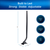 graphic of the 40-inch mast showing the dimensions 40" x 5.13" x 6.75 (base) and then built to last. for indoor outdoor and attic use