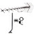 Hero image of the goliath antenna, dax 4-output distribution amplifier system, and mast