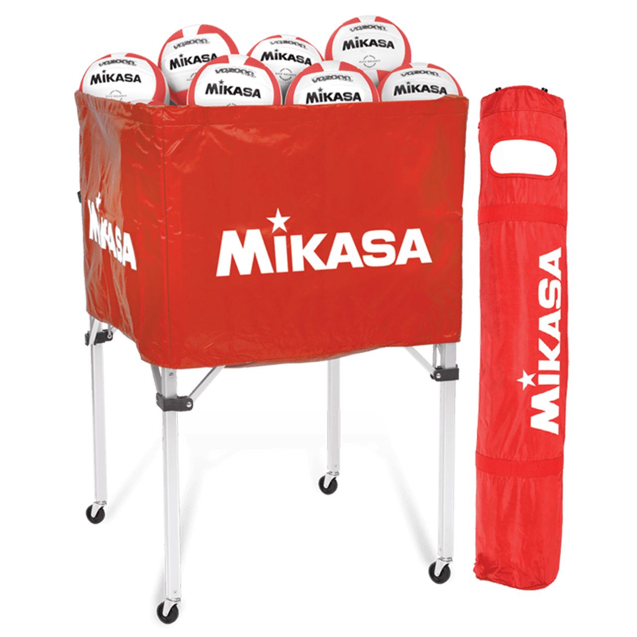 Mikasa Square Volleyball Cart – Collapsible 24‑30 Ball Carrier