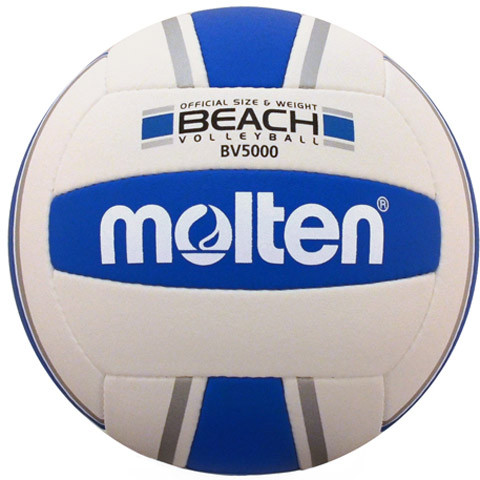 Molten BV5000 International Beach Volleyball (Silver/Blue) Real