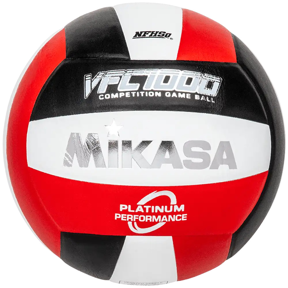 Mikasa VFC1000 Indoor Volleyball – Premium Leather NFHS Game Ball