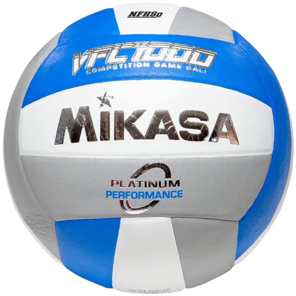 Mikasa VFC1000 Indoor Volleyball – Premium Leather NFHS Game Ball