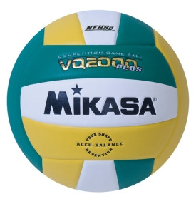 Mikasa VQ2000 Plus NFHS Volleyball, Size 5, Red/White/Black