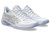 ASICS Women’s Blade FF 2 – medial side profile in white with lavender and champagne accents.