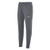 Front view of the Mizuno Alpha X Sport Jogger in grey featuring lightweight performance fabric and a modern tapered jogger fit for volleyball warmups and travel.