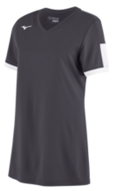  Mizuno Aerolite 2-Button Baseball Jersey, Black-Grey