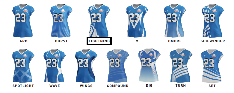 mizuno sublimated volleyball uniforms