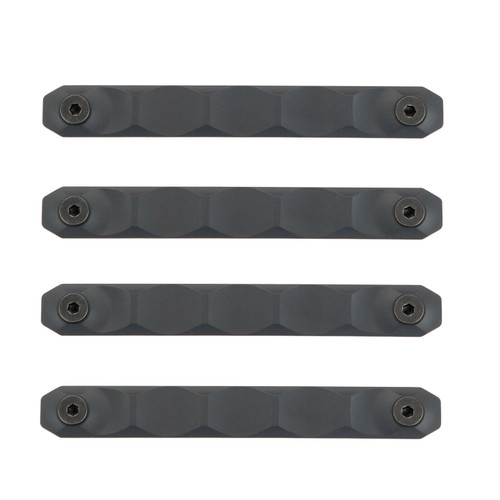 Neal Weaponry MLOK Rail Cover - 4 pack - Scalloped
