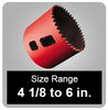 Bi-Metal Hole Saws (4 1/8" to 6") 