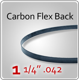 1-1/4" .042 Flex Back (HEF) Carbon Blades