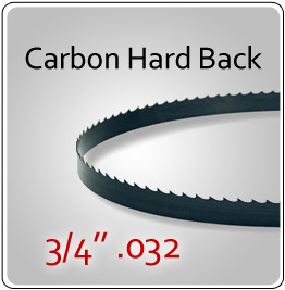 3/4" .032 Hard Back (HB) Carbon Blades