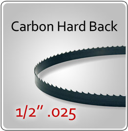 1/2" .025 Hard Back (HB) Carbon Blades