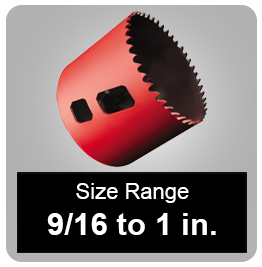 Bi-Metal Hole Saws (9/16" to 1") 